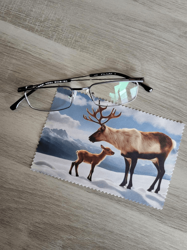 Essuie lunettes renne
