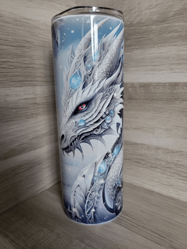 Tumbler dragon bleu