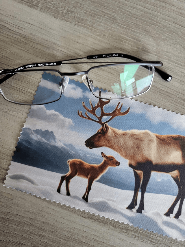 Essuie lunettes renne