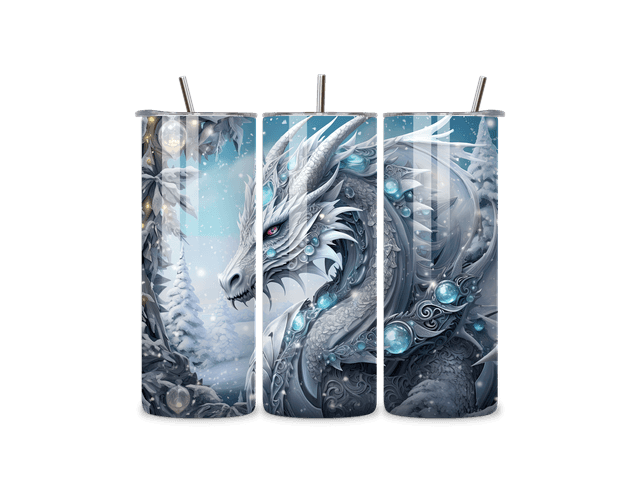Tumbler dragon bleu