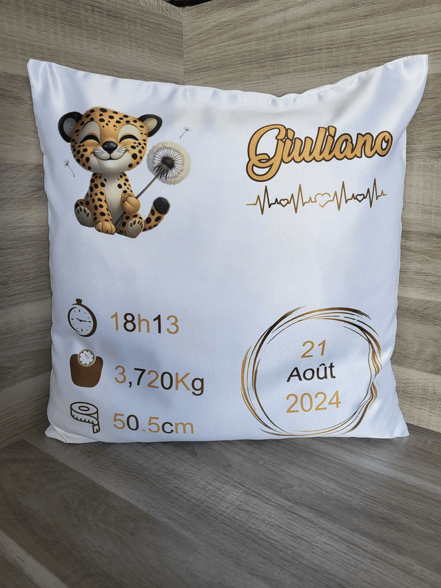 Housse de coussin seul Personnalisable  40x40cm