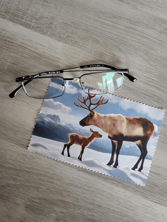 Essuie lunettes renne