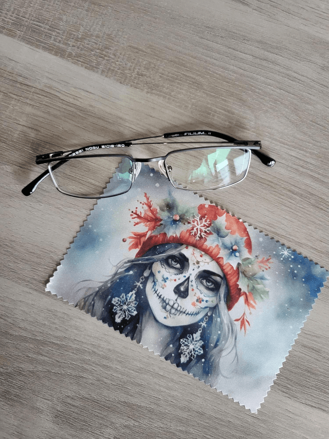 Essuie lunettes hiver enchanté